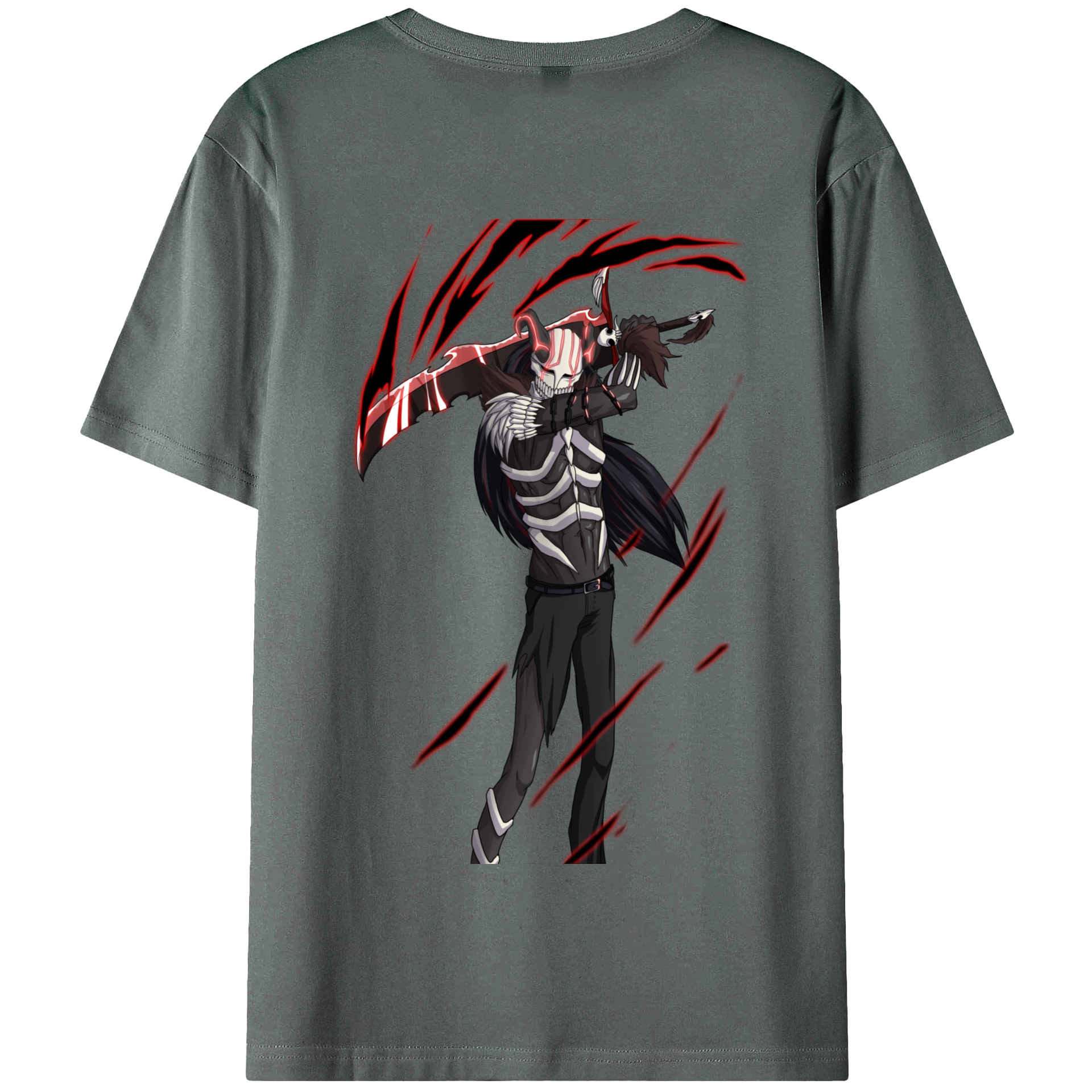 （画像用） ブリーチ 黒崎一護（くろさき いちご）BLEACH Kurosaki Ichigo 綿100％半袖Tシャツ（背面プリント）